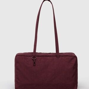 BAGGU medium bowler in mahogany